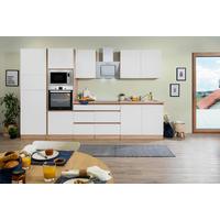 Küchenblock Lorena Küchenblock 335 Cm - Eichefarben/Weiß, Basics, Holzwerkstoff (335cm) - Respekta