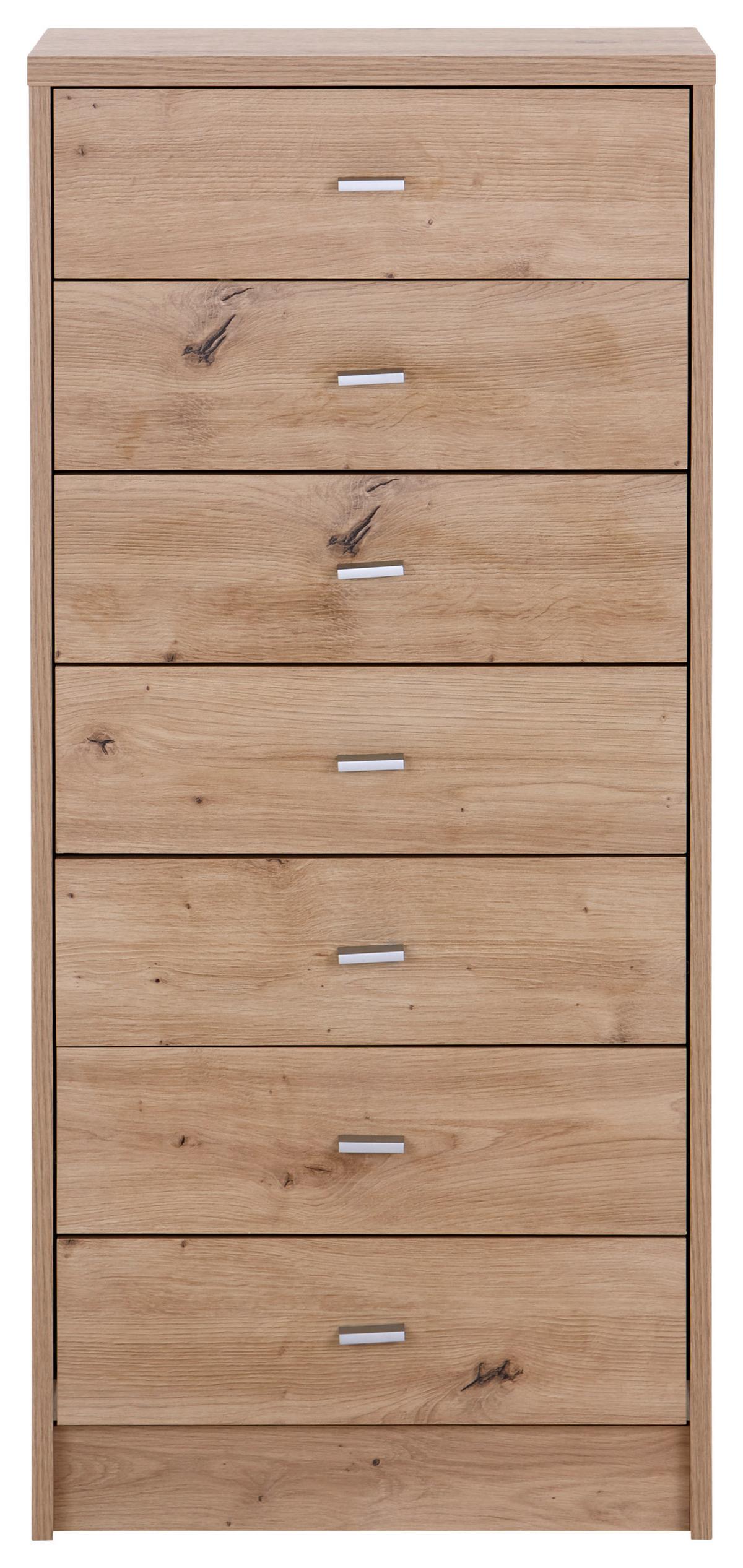 Kommode B: 50 cm 4-You New Eiche Artisan Dekor - Eiche Artisan, MODERN, Holzwerkstoff (50/111,4/34,6cm)