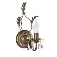 Wandleuchte 4670/Ap - Bronzefarben, KONVENTIONELL, Glas/Metall (22/13/30cm)