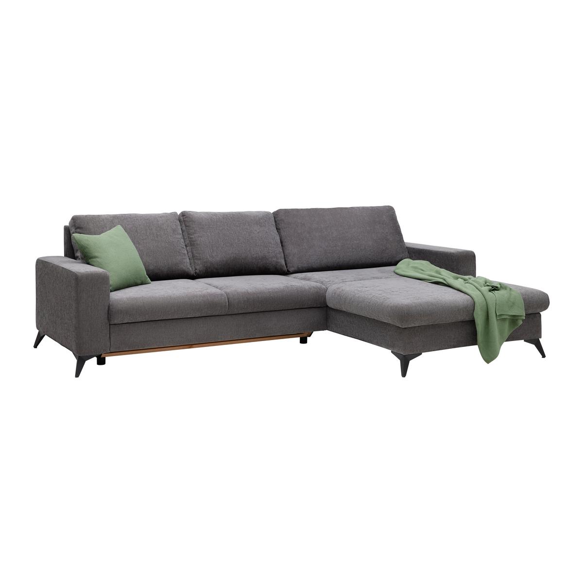 Sedací souprava SUNNY, oboustranná, šedá - šedá, Moderní, textil (290/87/178cm) - Mömax