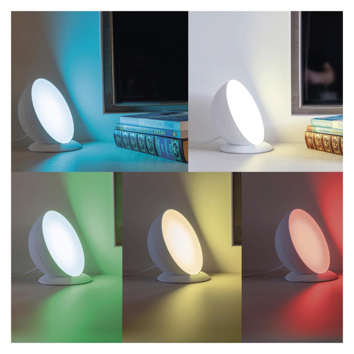 DEKORAČNÉ LED SVIETIDLO GOSMART - biela, Modern, plast (17.5/17.5/9.2cm)