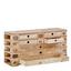 Komoda Pallet - prírodné farby, Natur, drevo (120/62/40cm)