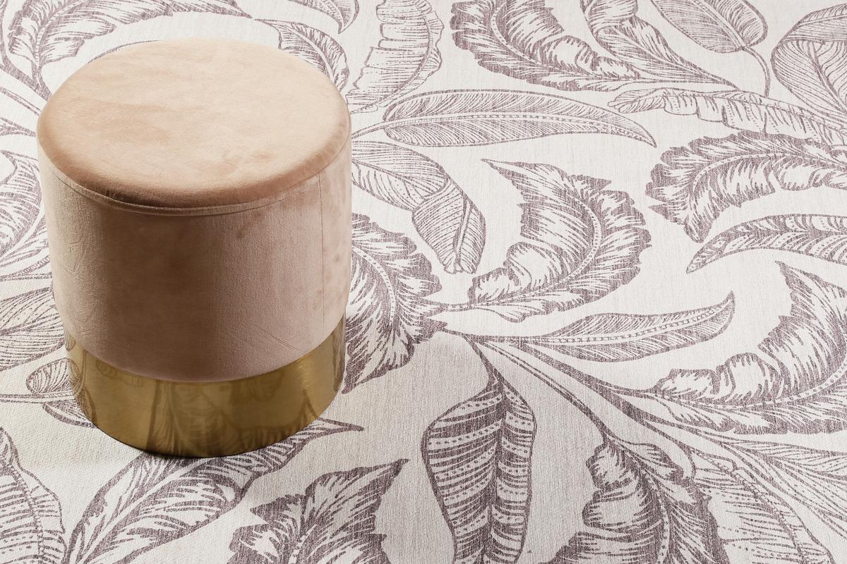 Webteppich Mozambique Palm Taupe/beige 130x190 Cm - Taupe/Beige, LIFESTYLE, Textil (130/190cm) - Esprit