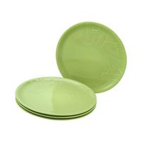 Talíř na pizzu GOURMET, 4-dílná - zelená, Trend, keramika (32cm) - Creatable