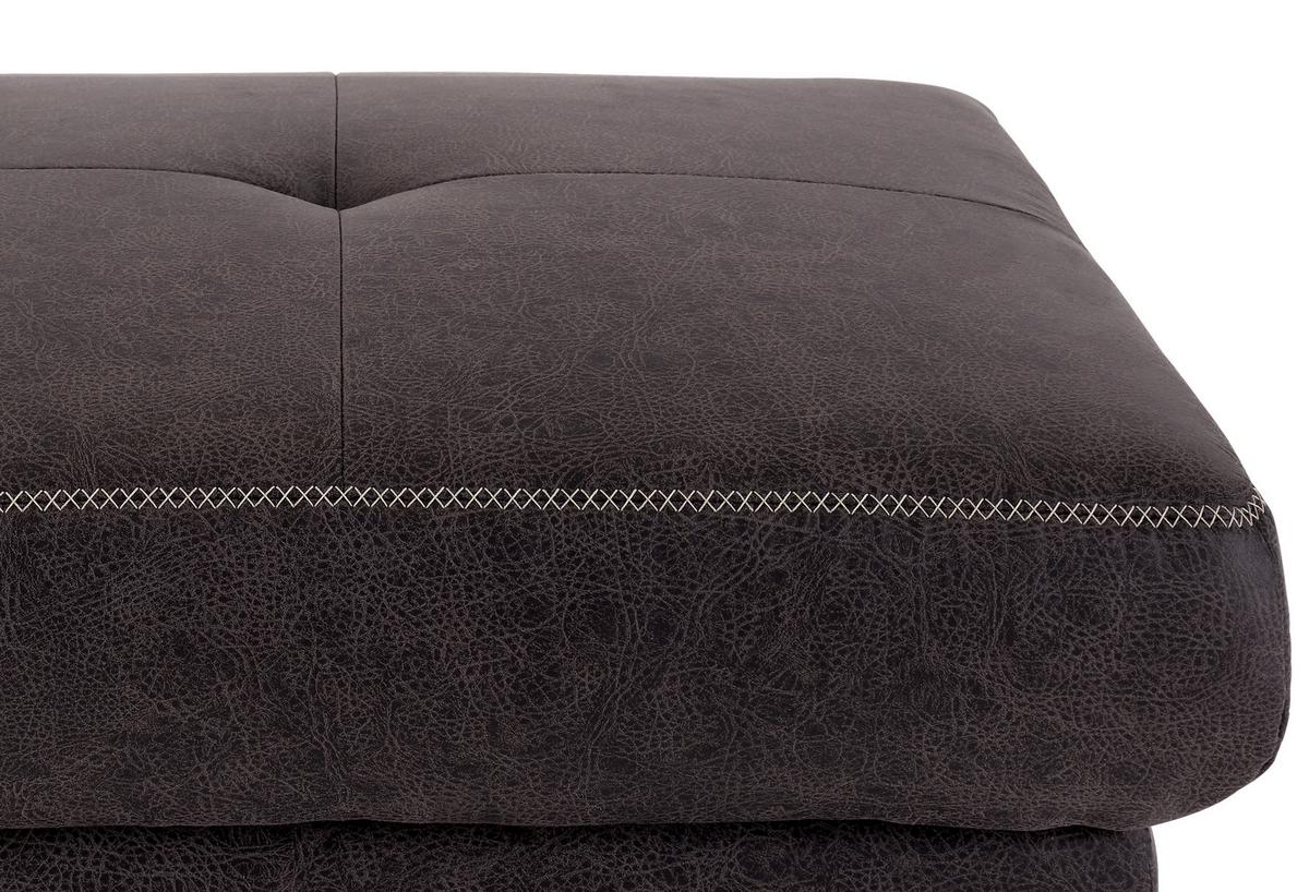 TABURETKA VARESE - čierna/antracitová, Modern, kov/textil (78/49/69cm) - James Wood