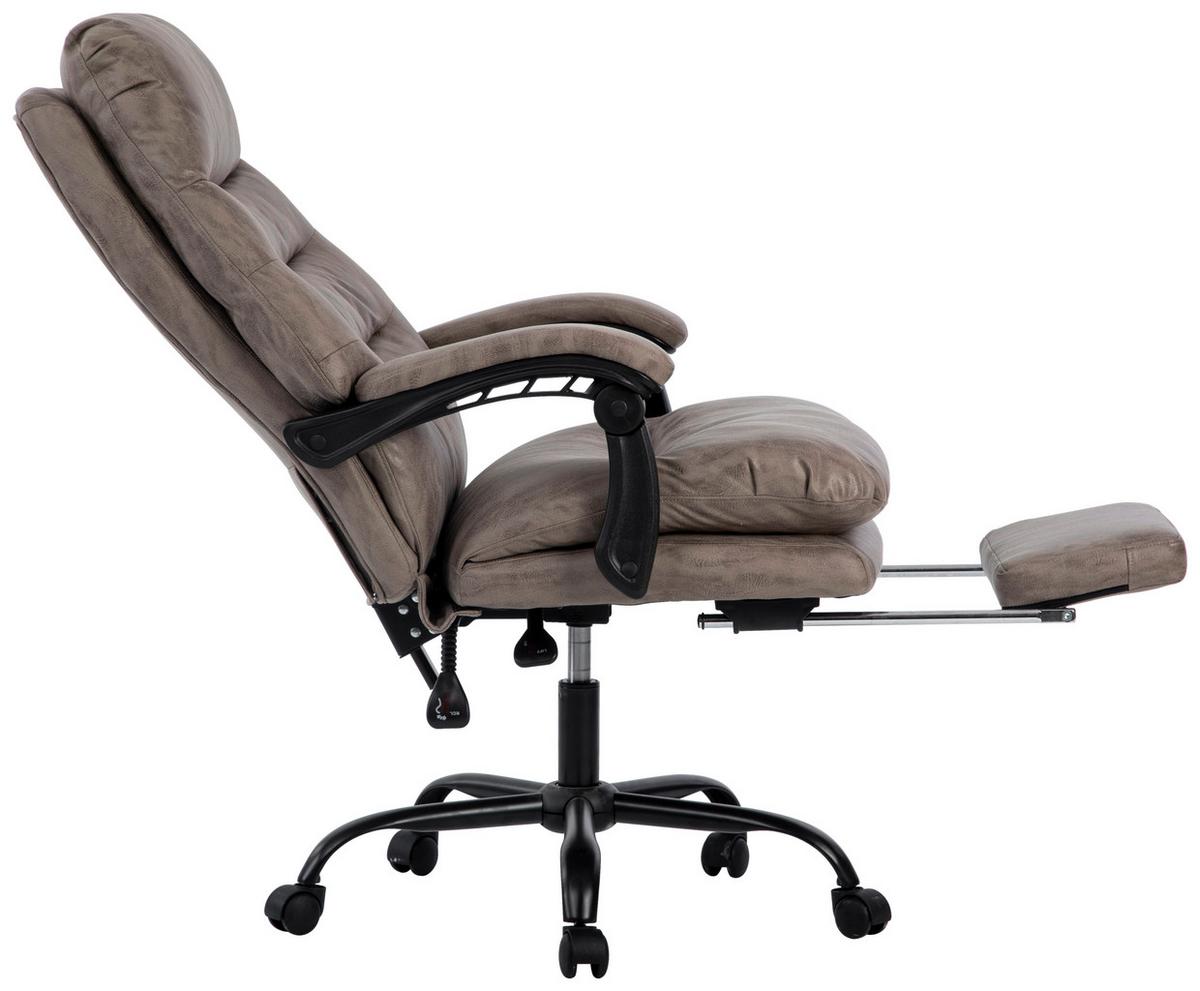 Chefsessel Big Boss - Schwarz/Grau, LIFESTYLE, Kunststoff/Textil (66/126-134/59cm) - MID.YOU