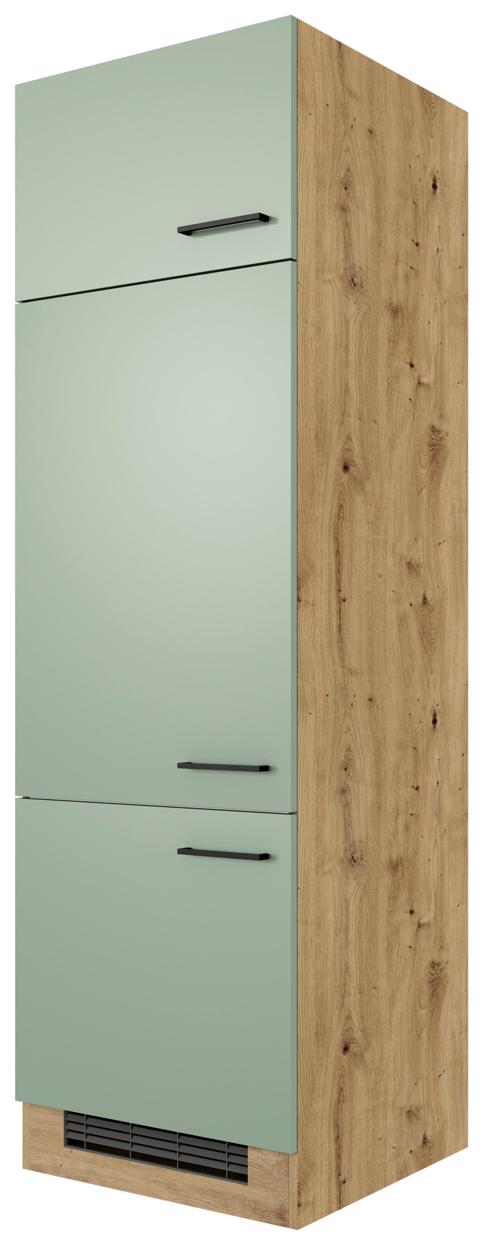 SKRINKA NA VSTAVANÉ SPOTREBIČ CARA GIT 60 - čierna/zelená, Konventionell, kov/kompozitné drevo (60/200/57cm) - FlexWell