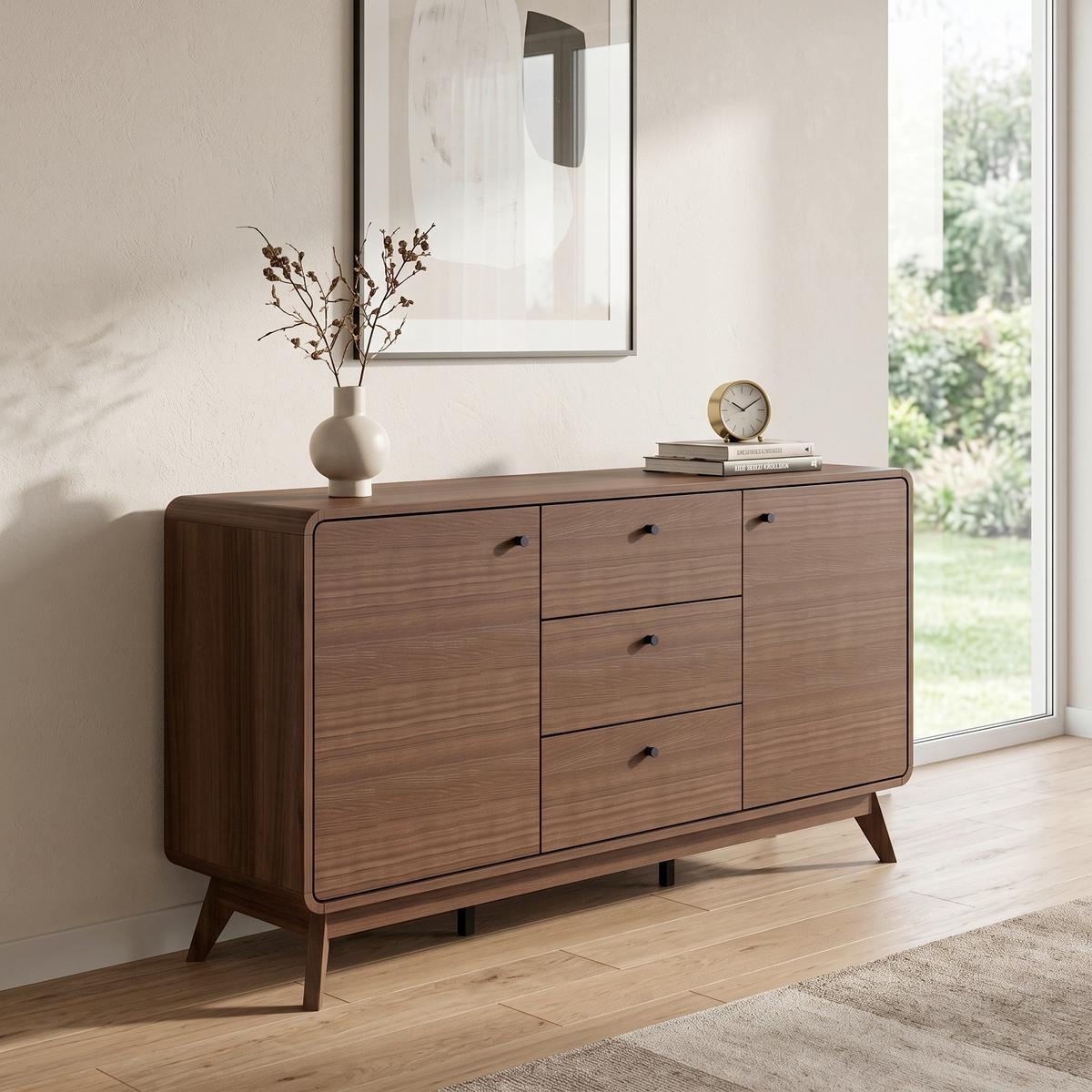SIDEBOARD Cassie Walnuss Dekor B 140 cm - Walnussfarben, Design, Holz/Holzwerkstoff (140/75/39cm) - MID.YOU