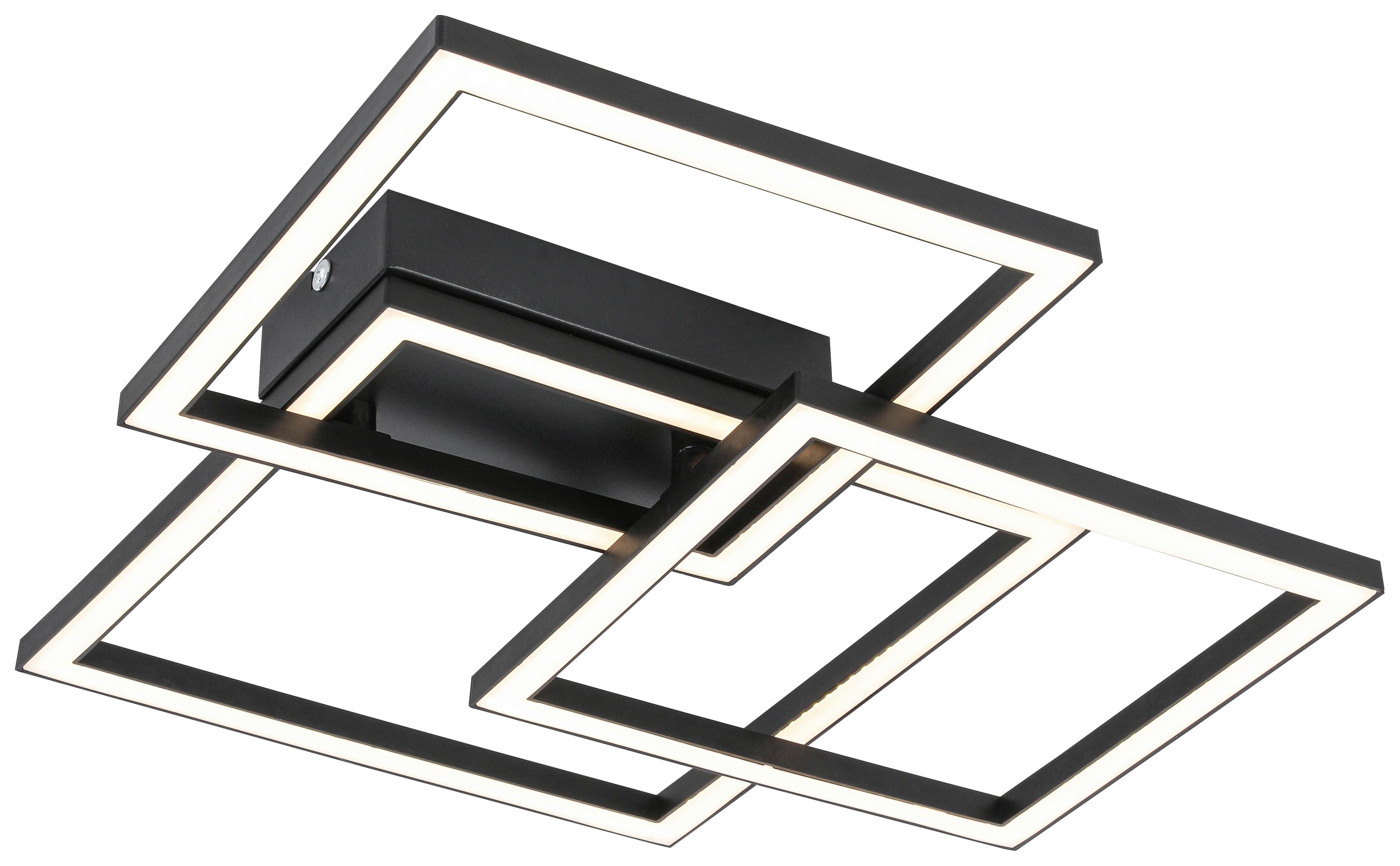 Stropní LED svítidlo Timre TIMRE - černá, Moderní, kov/plast (45,3/43,5/7,3cm) - Mömax