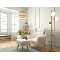 Sessel Henry, Silberfarben B: 91 cm - Eichefarben/Silberfarben, KONVENTIONELL, Textil (91/107/94cm) - Trendmanufaktur