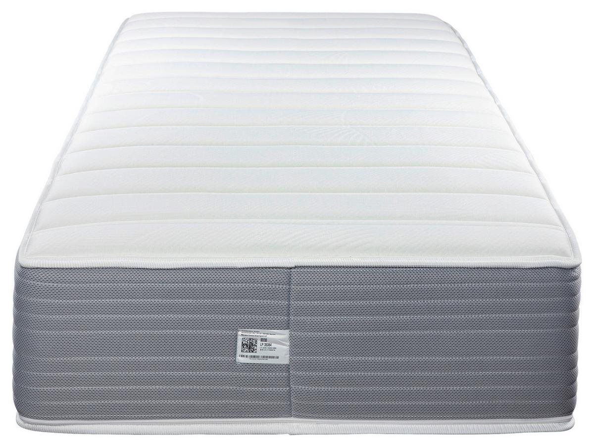 Viscomatratze Boxlike 30 Air - Hellgrau/Weiß, Basics, Textil (90/200cm) - MID.YOU