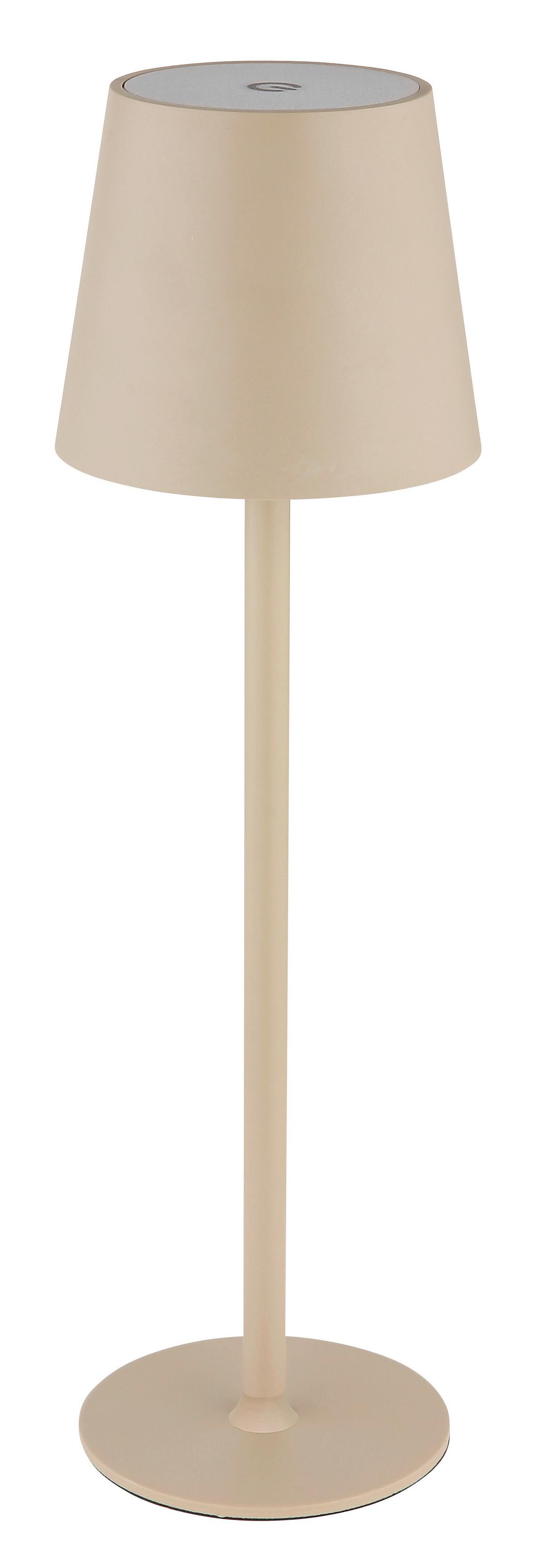 Akkumulátoros Asztali Lámpa Aldiana - homokszínű, Modern, műanyag/fém (10,6/36cm) - Luca Bessoni