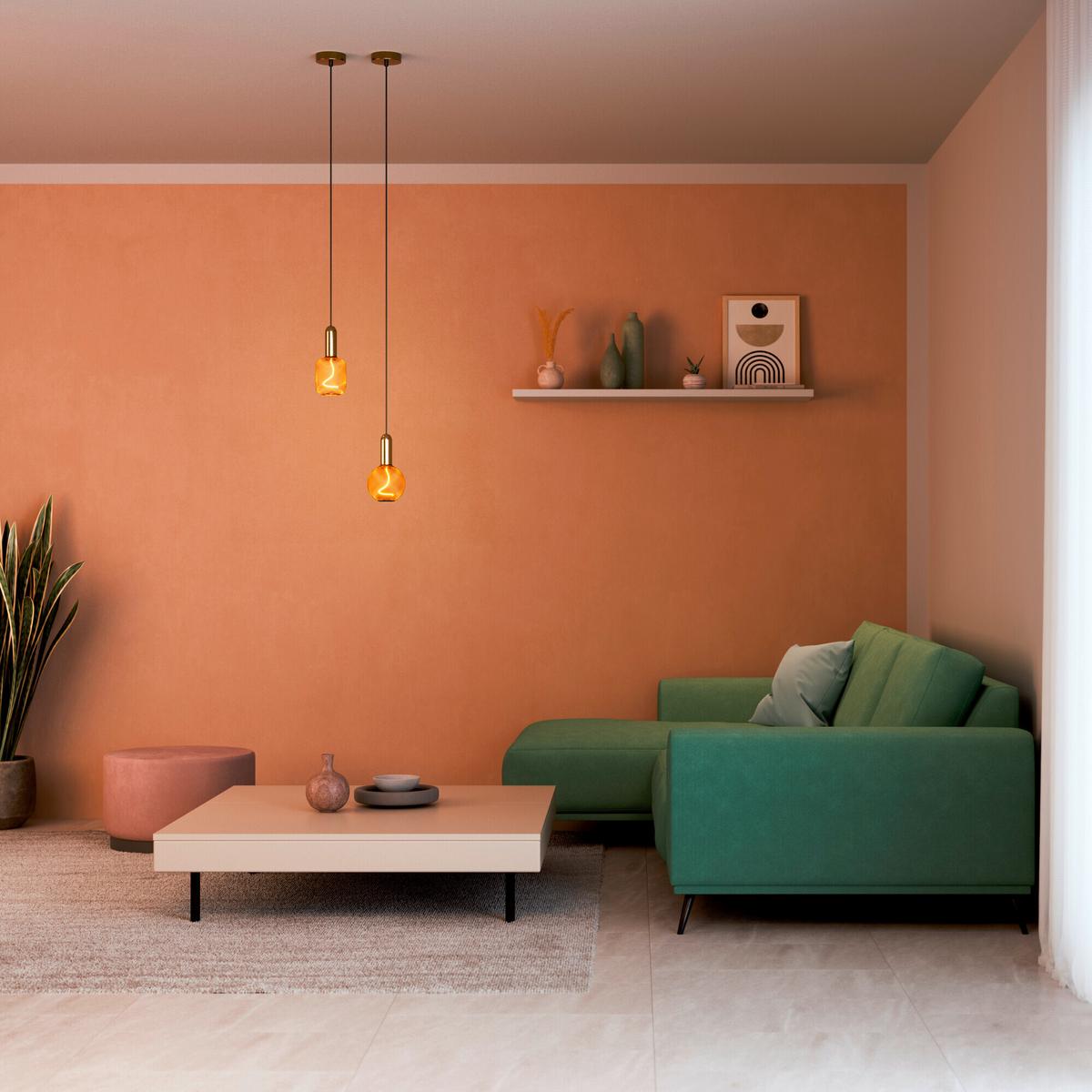 Led-filament-leuchtmittel E27, 1800k - Goldfarben, KONVENTIONELL, Metall (10/16,2cm) - Osram