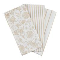 Geschirrtuch Lisa - 3er Pack - Beige, MODERN, Textil (50/70cm) - Luca Bessoni
