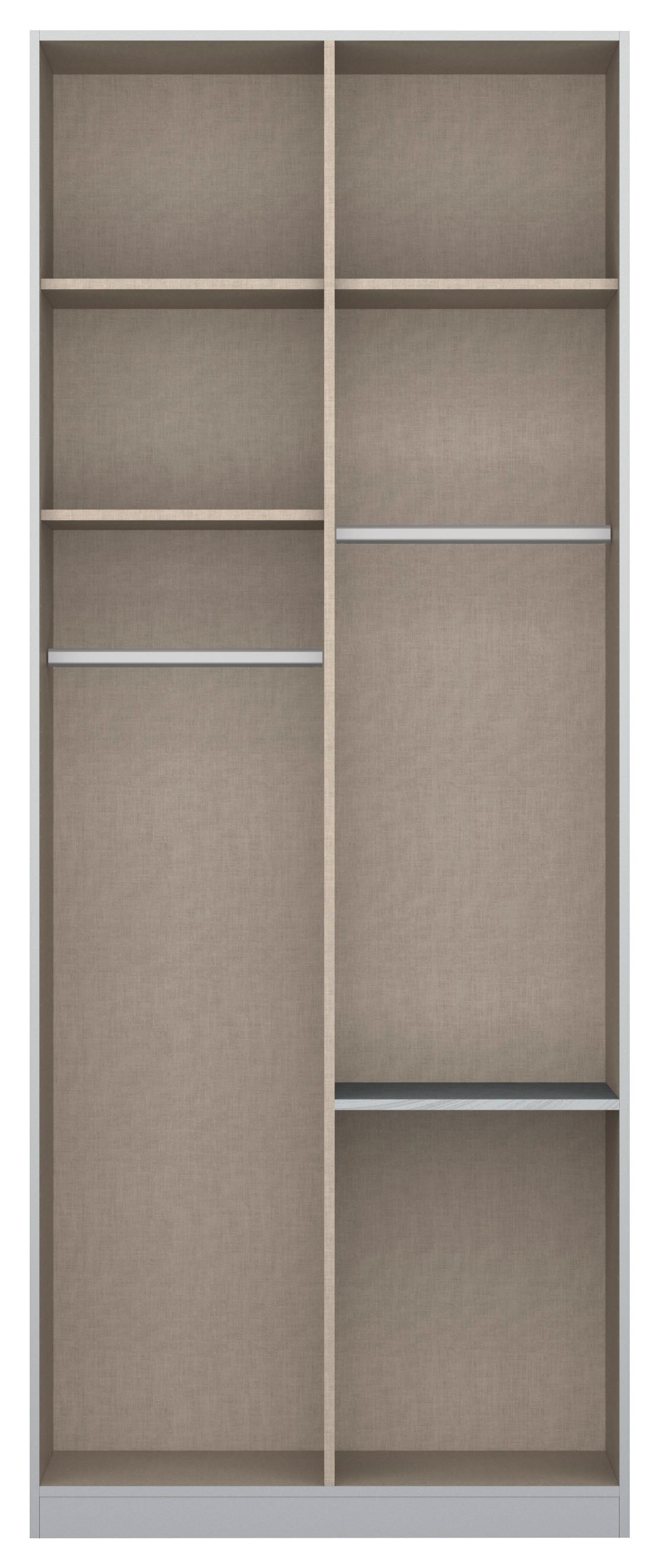 Drehtürenschrank 91cm Alabama, Weiß - Weiß, MODERN, Holzwerkstoff (91/229/54cm) - Rauch Möbel