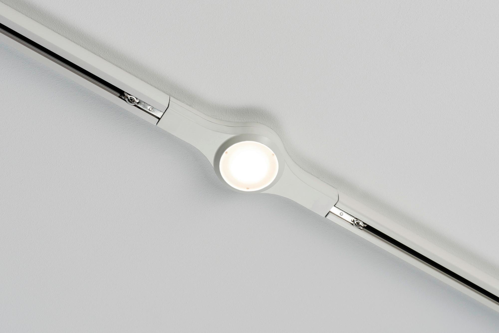 Schienensystem Urail Linienverbinder 95478 Weiß - Weiß, Design, Metall (22,5/2,7/5,7cm) - Paulmann