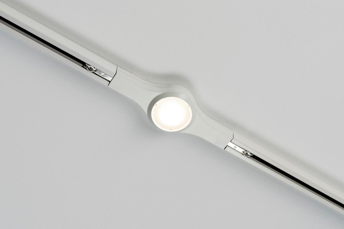 Schienensystem Urail Linienverbinder 95478 Weiß - Weiß, Design, Metall (22,5/2,7/5,7cm) - Paulmann