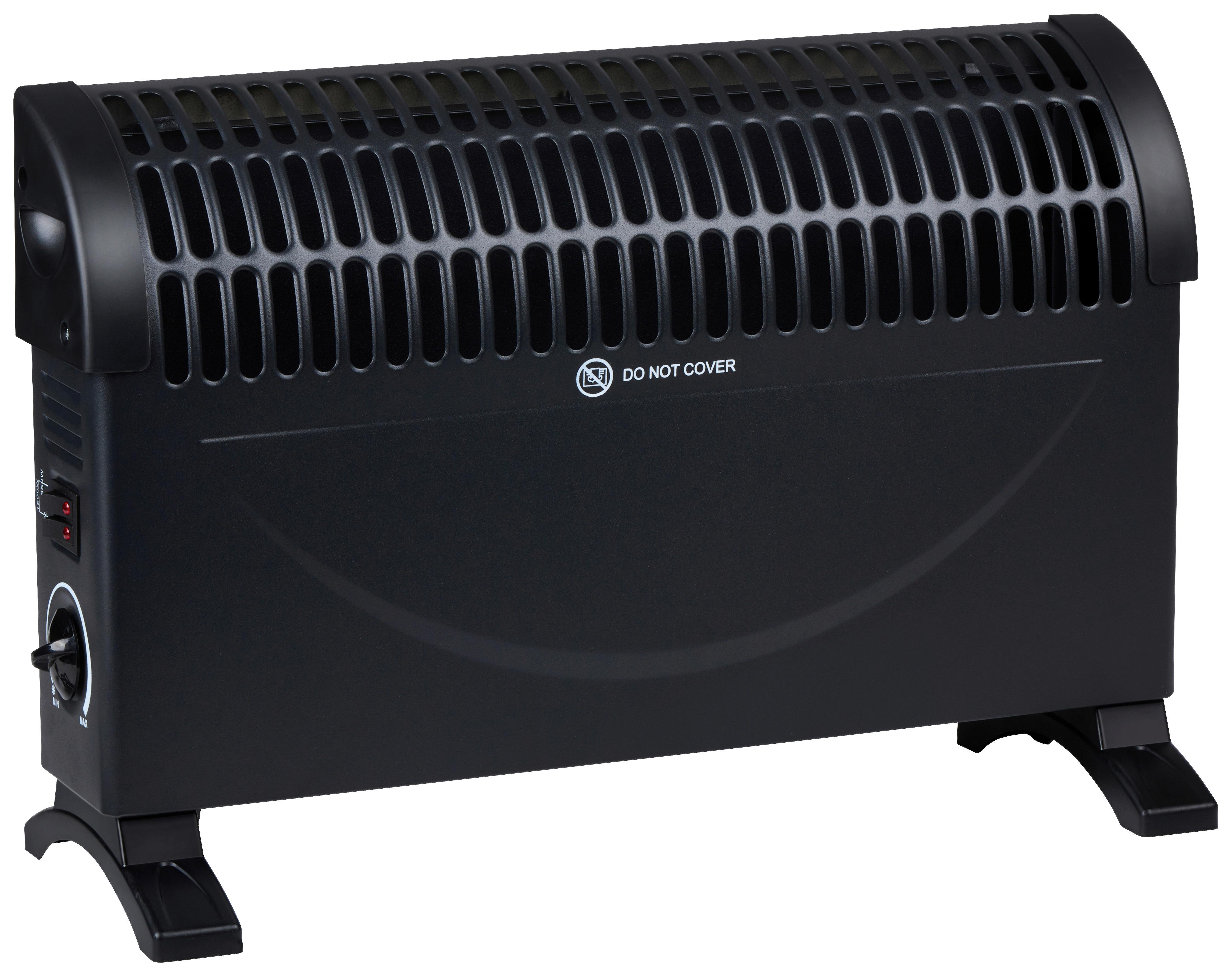 Heizstrahler Convection Heater 1500w - Schwarz, Basics, Kunststoff (50/33/18cm)