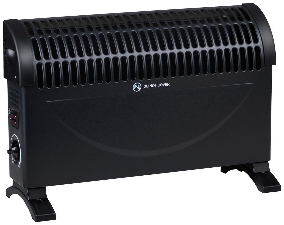 Heizstrahler Convection Heater 1500w - Schwarz, Basics, Kunststoff (50/33/18cm)