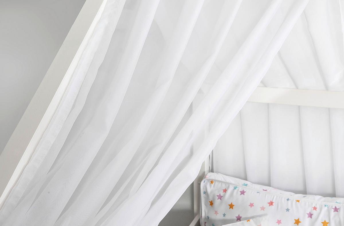 HAUSBETT Kim Weiß 90x200cm - Weiß/Naturfarben, MODERN, Holz/Textil (90/200cm) - Livetastic