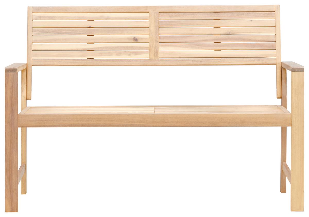 Loungegarnitur 4-Tlg. Bergen Aus Echtholz mit Kissen - Dunkelgrau/Akaziefarben, MODERN, Holz/Textil (73cm) - Beldano