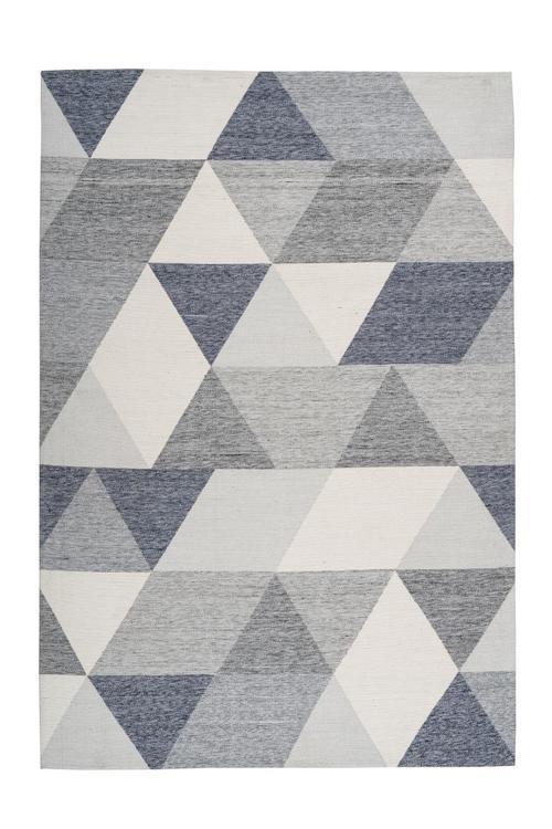 Webteppich Creme/grau Yoga 80x150 Cm - Creme/Grau, Design, Textil (80/150cm) - Kayoom