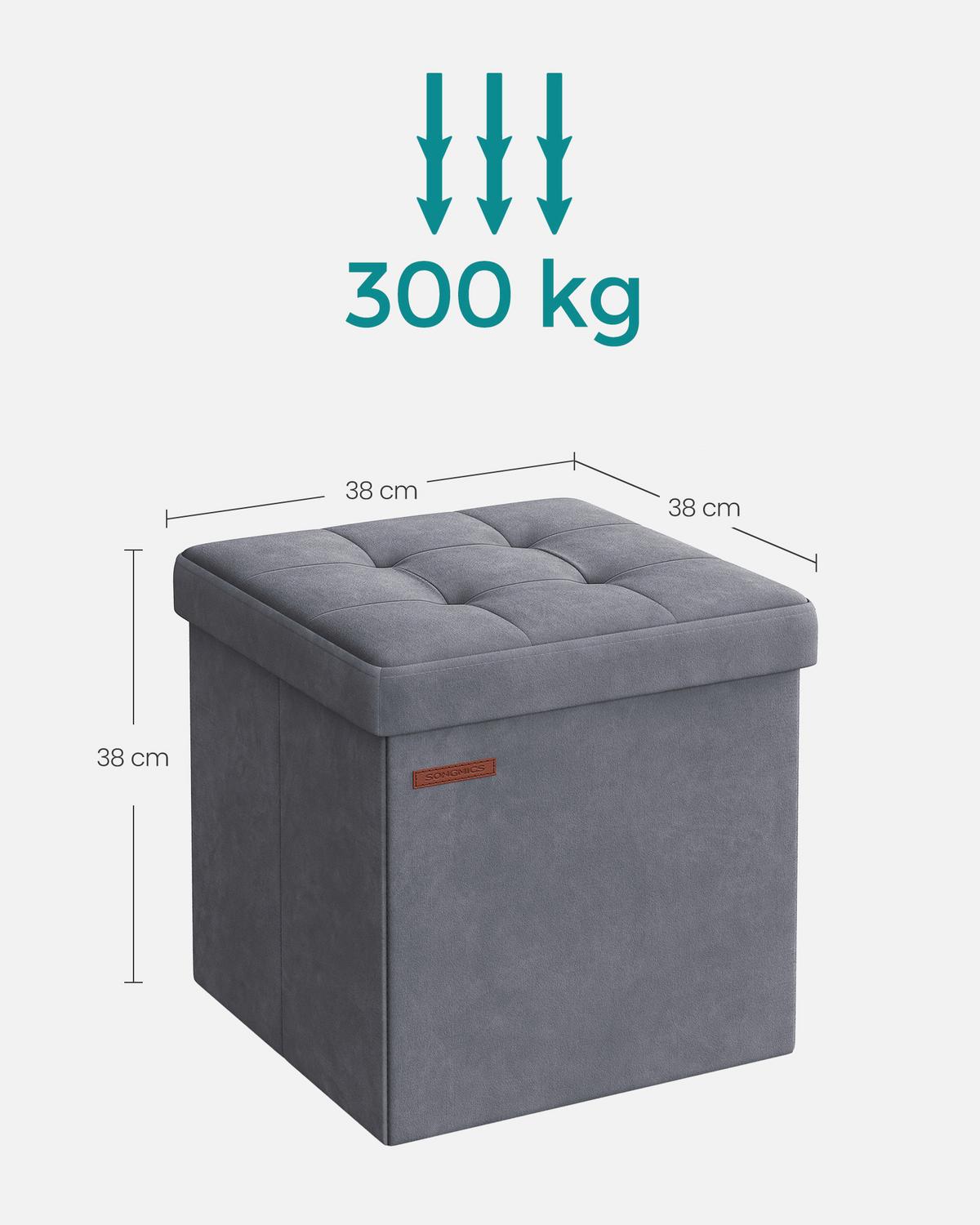SITZBOX Grau B: 38cm - Grau, Basics, Holzwerkstoff/Textil (38/38/38cm)
