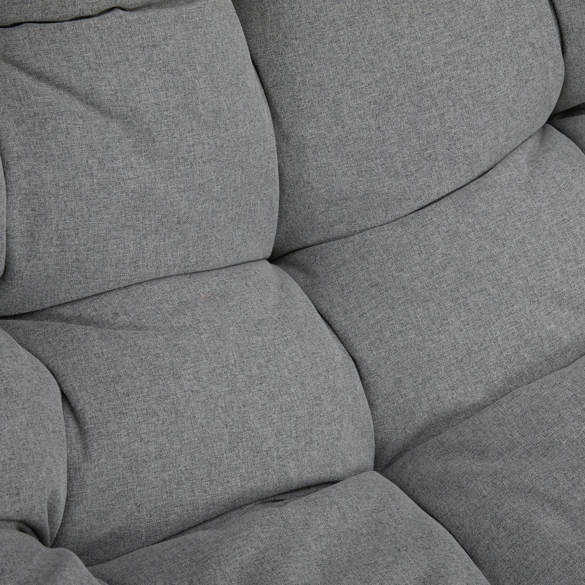 Závesné kreslo NANCY - čierna/tmavosivá, Modern, kov/textil (105/196/120cm) - Bessagi Garden