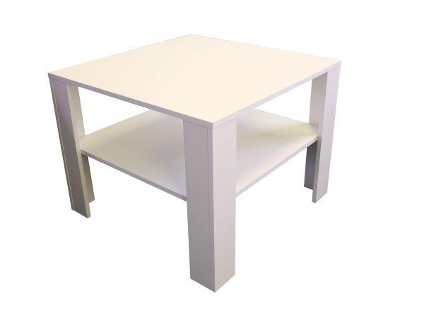 Konferenčný stolík biela - biela, Modern, kompozitné drevo (73/55/73cm)