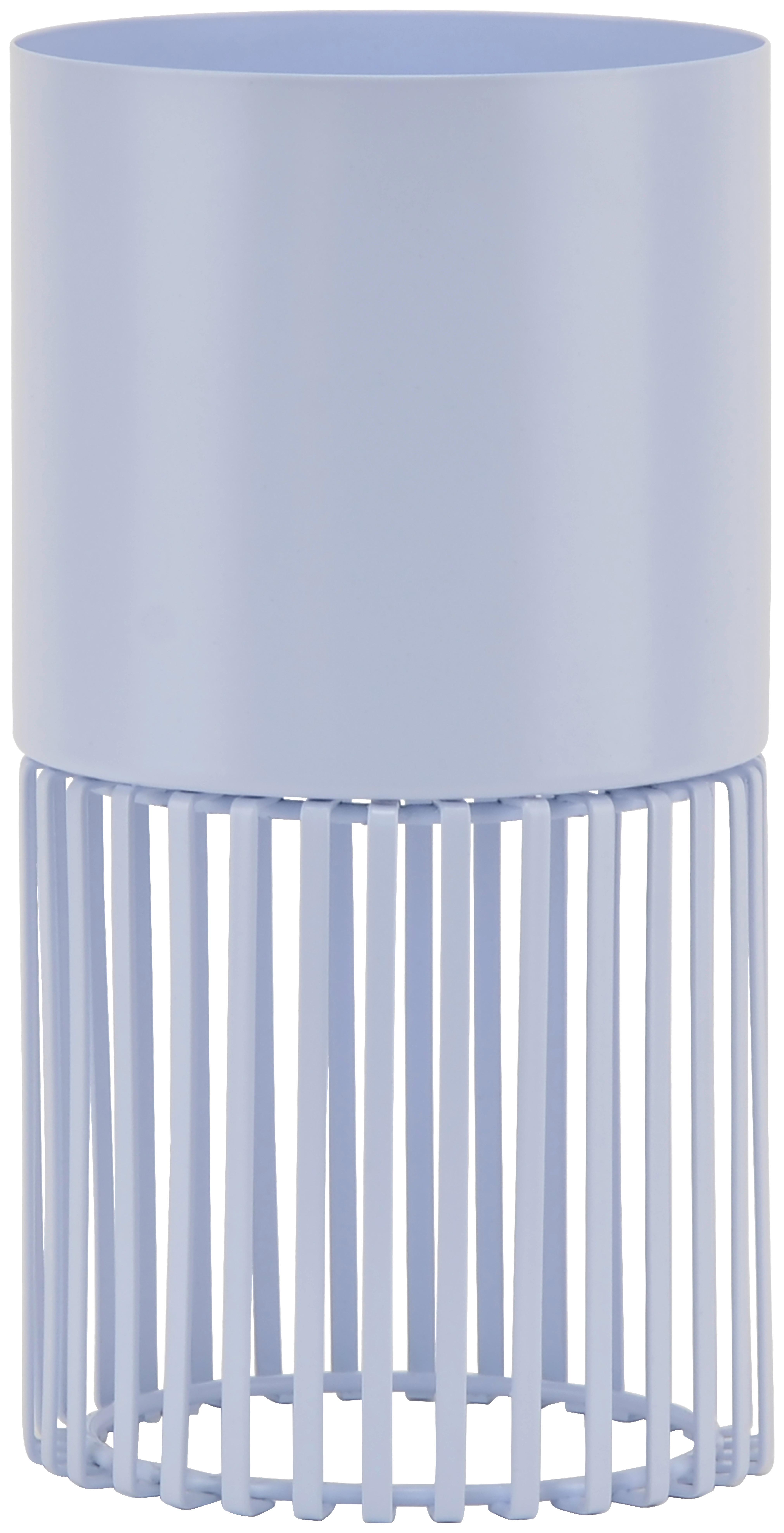 Květináč ELLA - světle modrá, kov (13/24cm) - Mömax