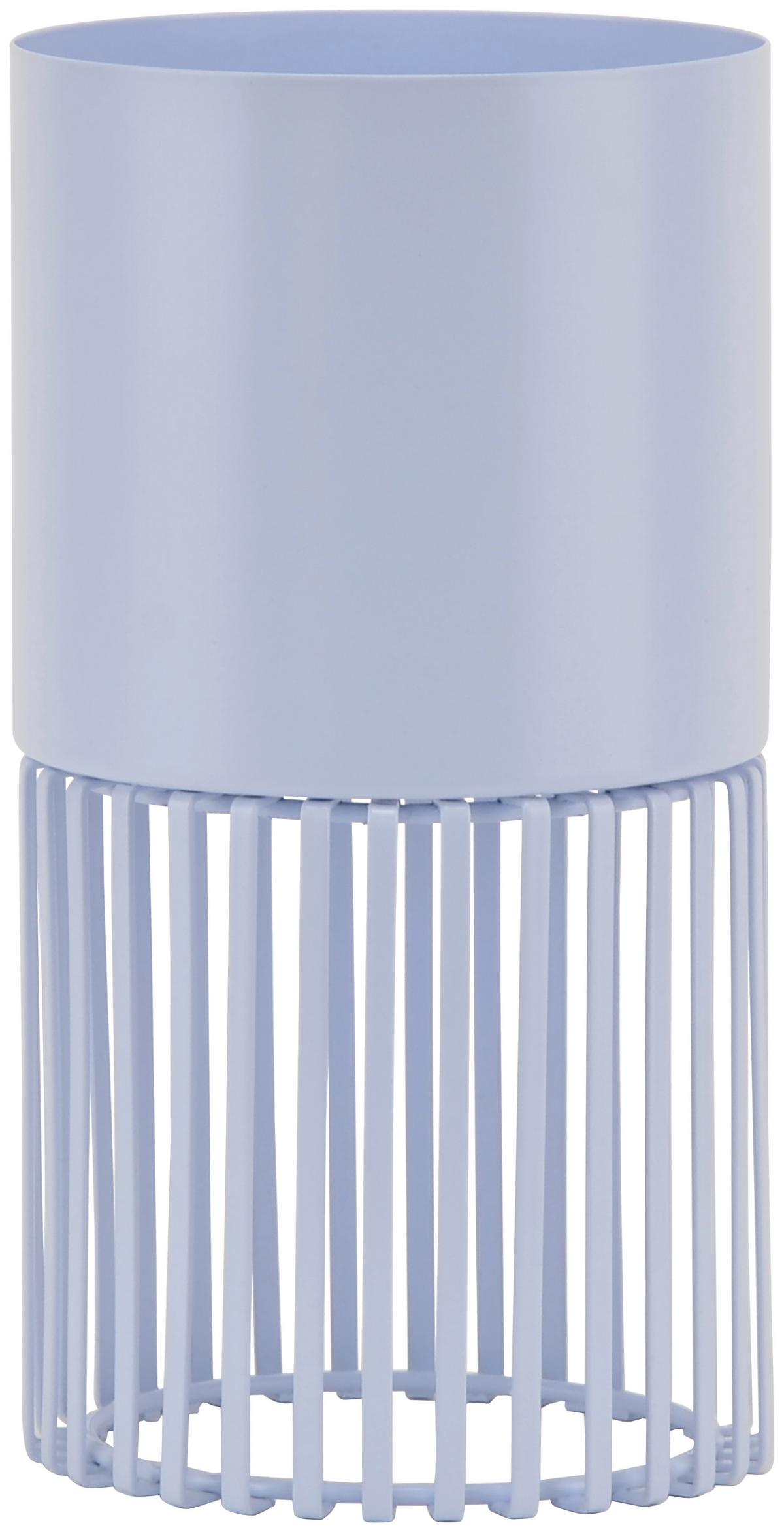 Črepník ELLA - svetlomodrá, kov (13/24cm) - Mömax