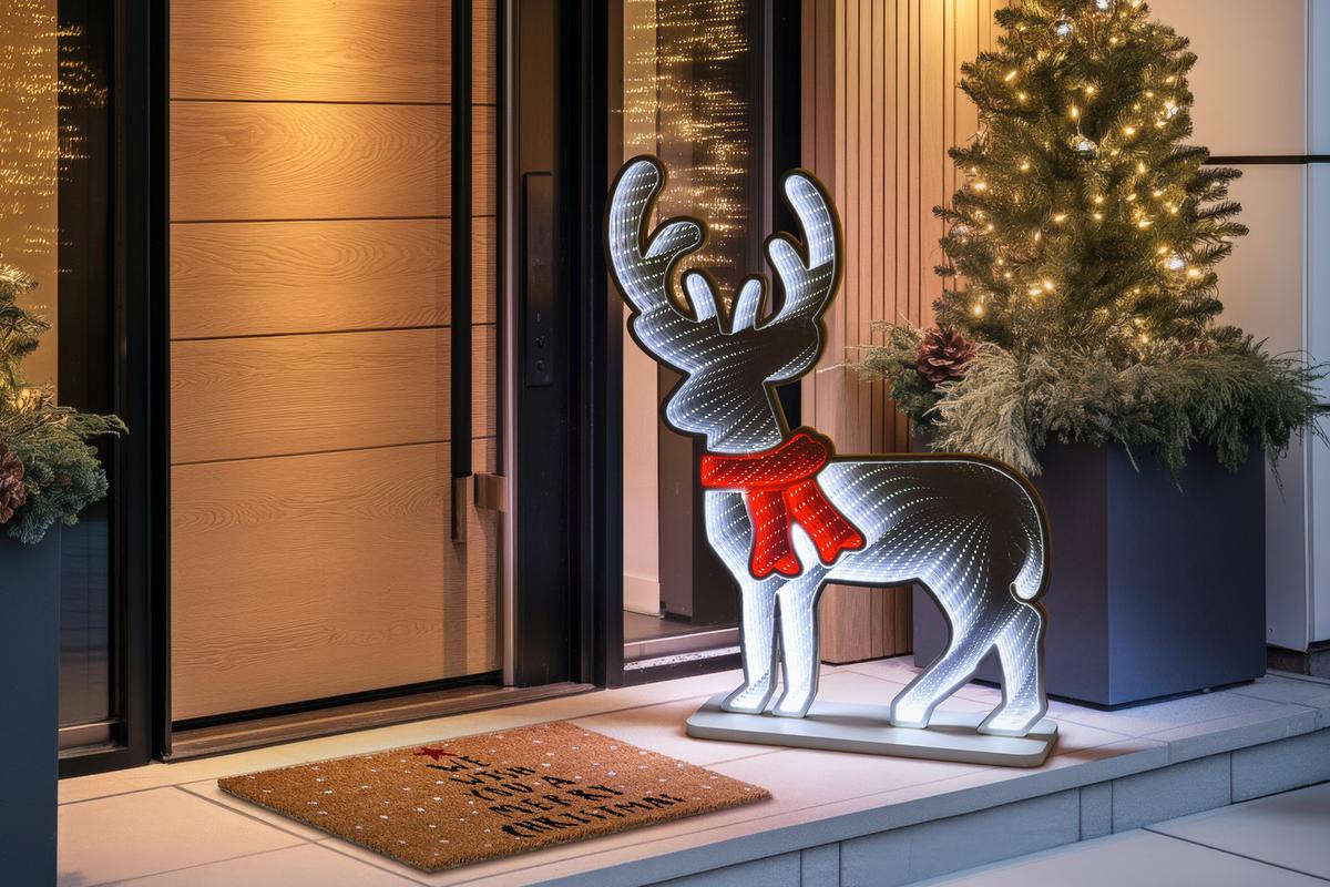 DEKORAČNÍ LED SVÍTIDLO RENNI - bílá/barvy chromu, Moderní, plast (48/12/60cm) - Mömax