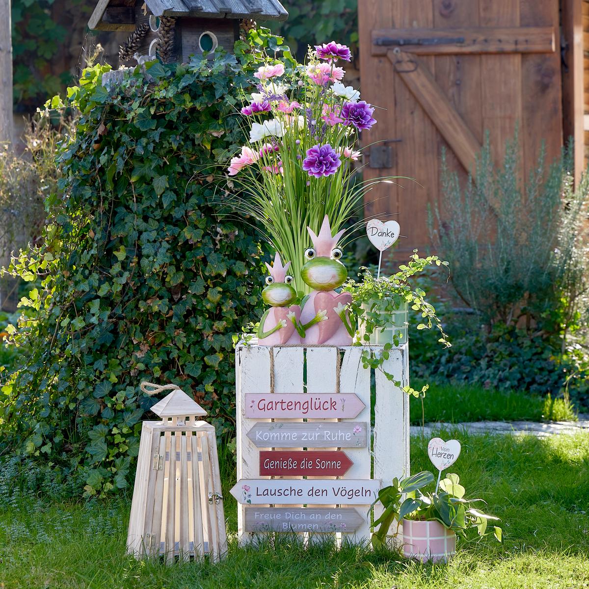 Kunstblume Anja - Pink/Lila, Basics, Kunststoff/Textil (35/70cm) - Luca Bessoni