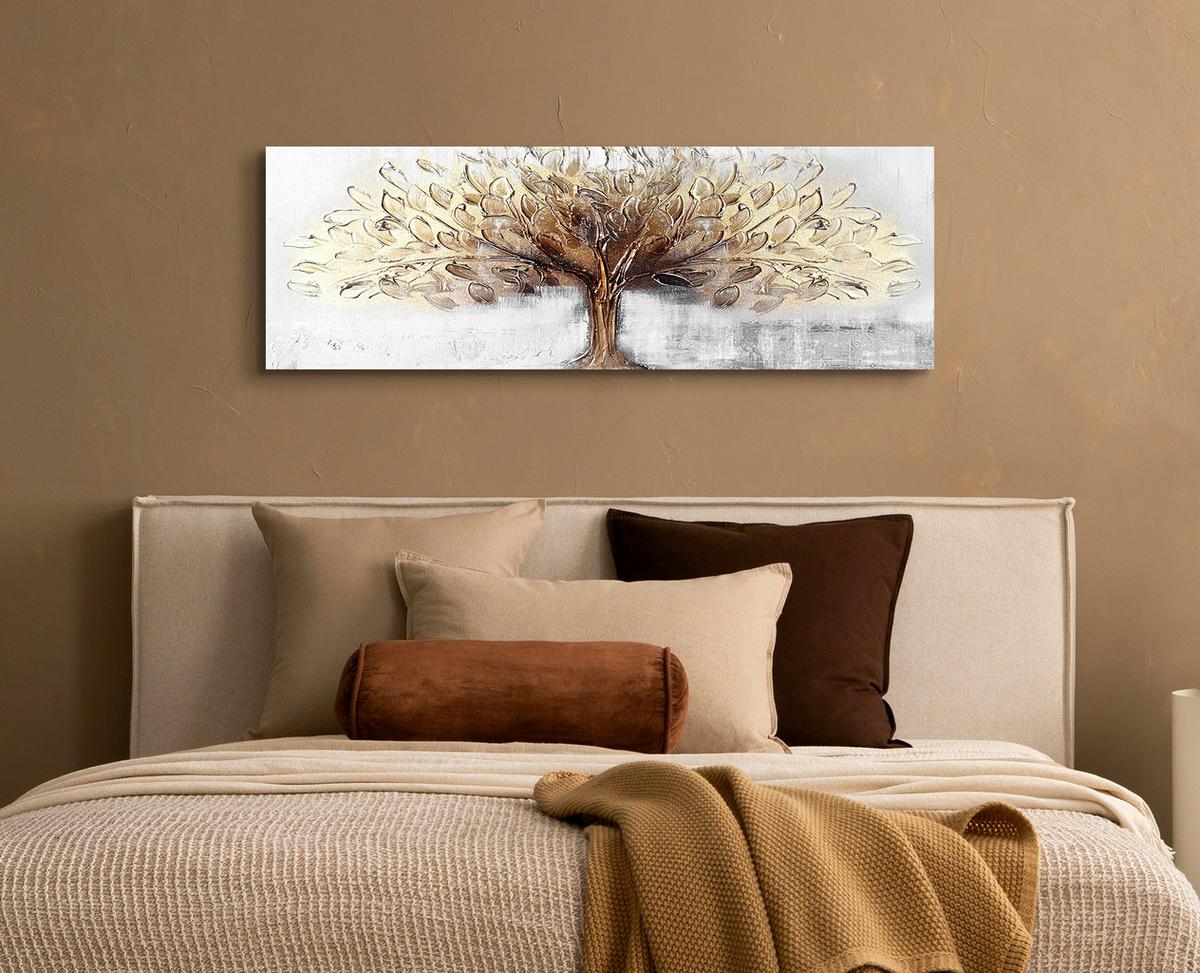 ORIGINALBILD LUISE -PAZ- - Multicolor/Naturfarben, KONVENTIONELL, Holzwerkstoff/Textil (90/30cm) - Luca Bessoni