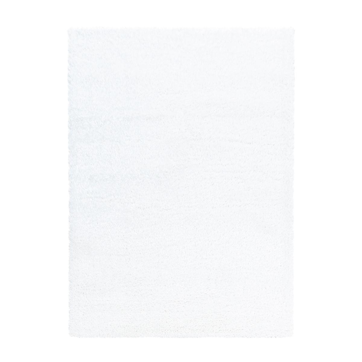 Hochflor Teppich Weiß Brilliant 240x340 Cm - Weiß, Basics, Textil (240/340cm)