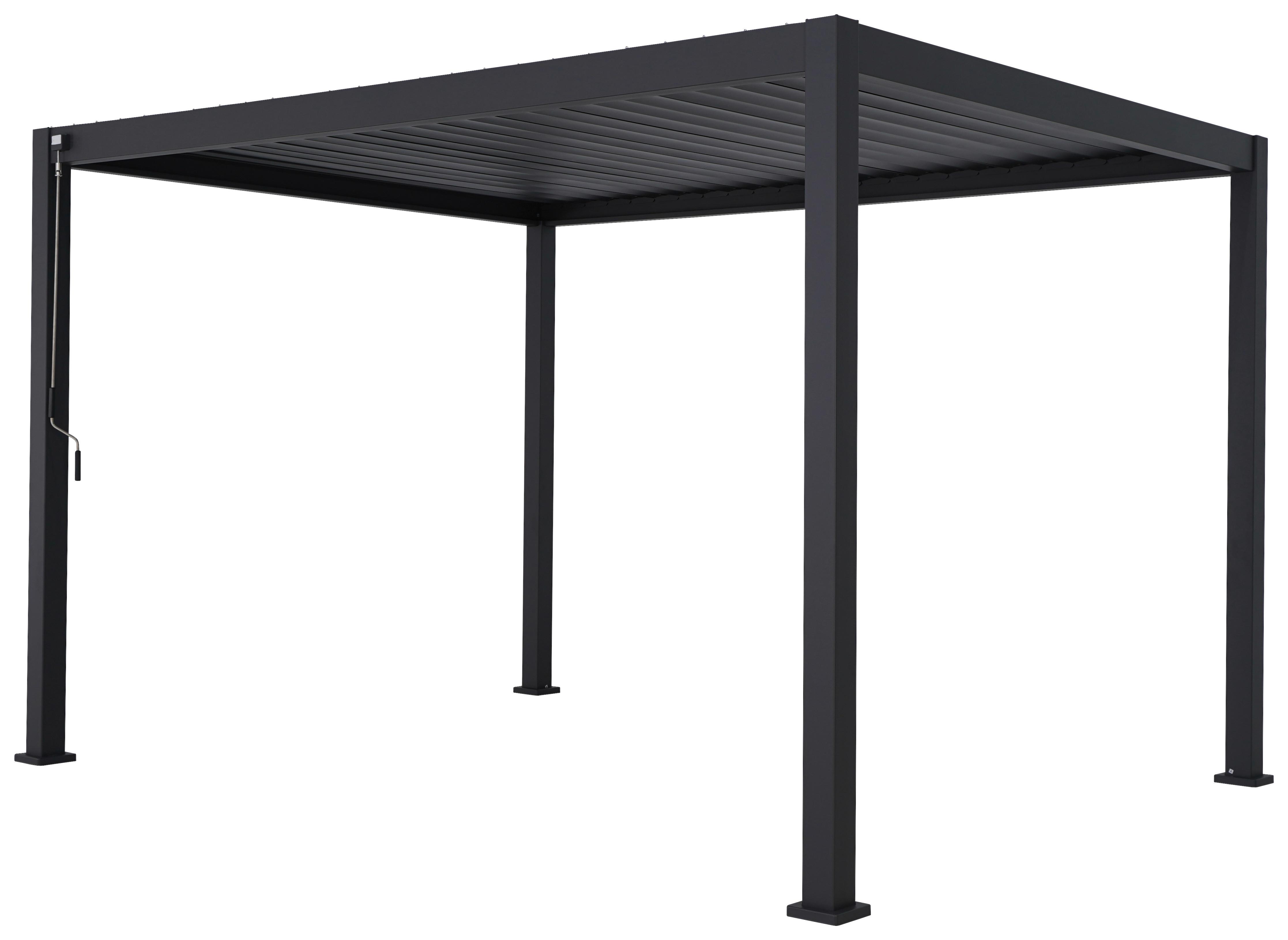 Pergola PERGOLA DELUXE 400X300CM - antracitová, Moderní, kov (400/250/300cm) - Gardenson