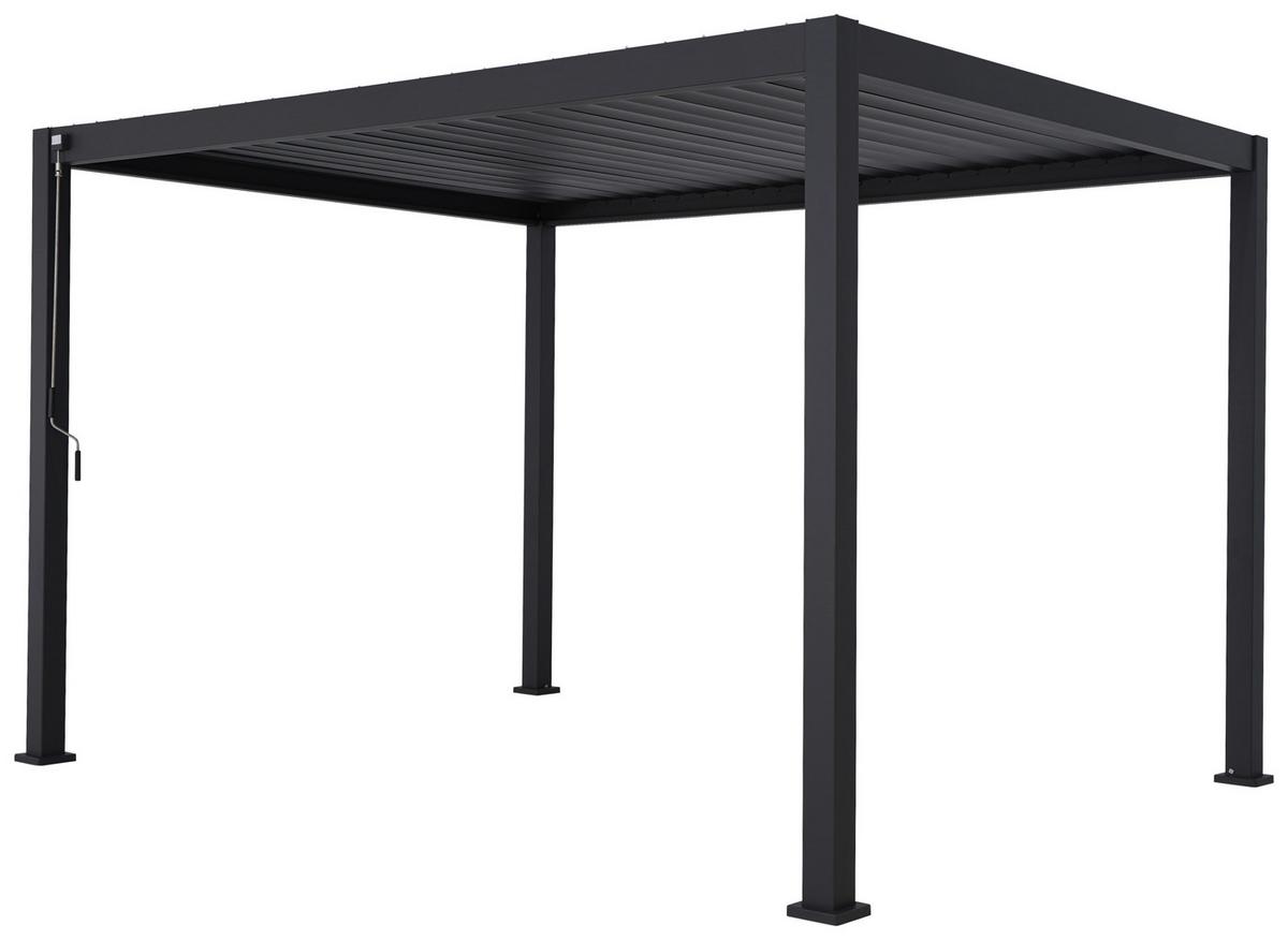 Pergola PERGOLA DELUXE 400X300CM - antracitová, Moderní, kov (400/250/300cm) - Gardenson