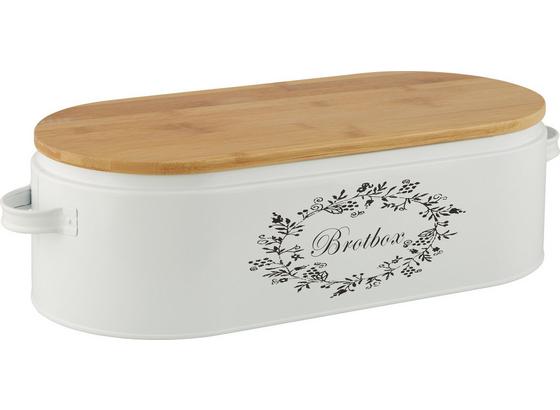 Box Na Chleba Lore - bílá/přírodní barvy, Romantický / Rustikální, kov/dřevo (43,5/20,5/13cm) - Zandiara Box Na Chleba Lore - bílá/přírodní barvy, Romantický / Rustikální, kov/dřevo (43,5/20,5/13cm) - Zandiara