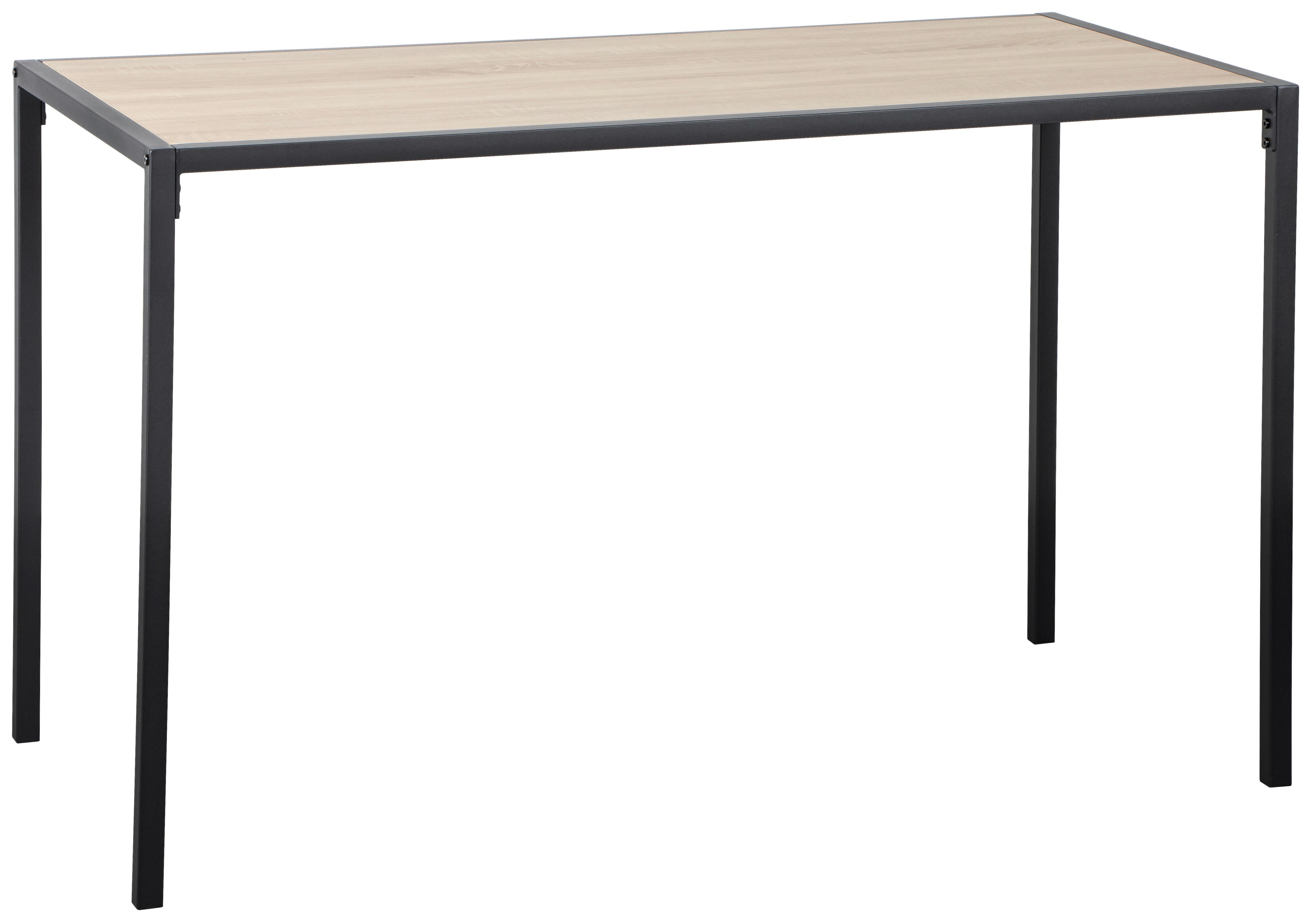 PSACÍ STŮL ARIAN - černá/Sonoma dub, Basics, kov/kompozitní dřevo (120/60/75cm) - Based