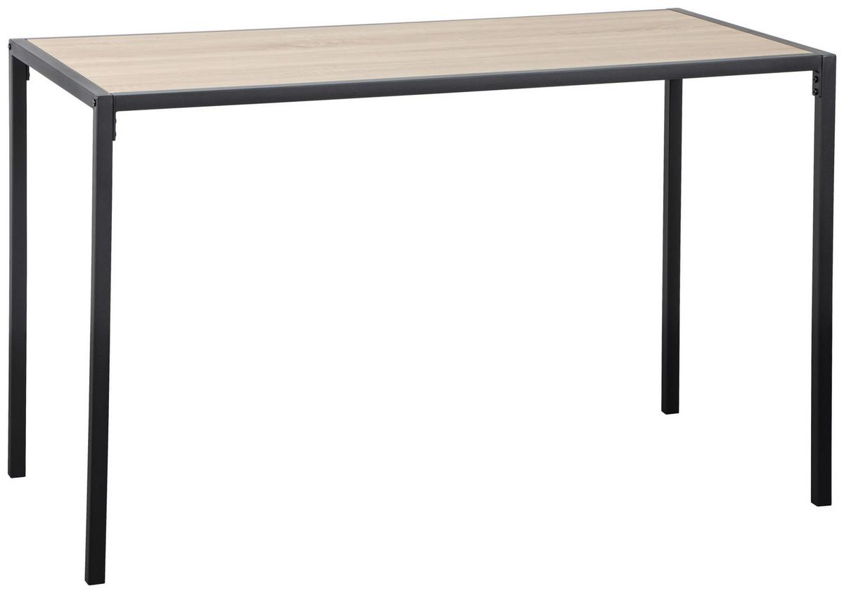 PSACÍ STŮL ARIAN - černá/Sonoma dub, Basics, kov/kompozitní dřevo (120/60/75cm) - Based