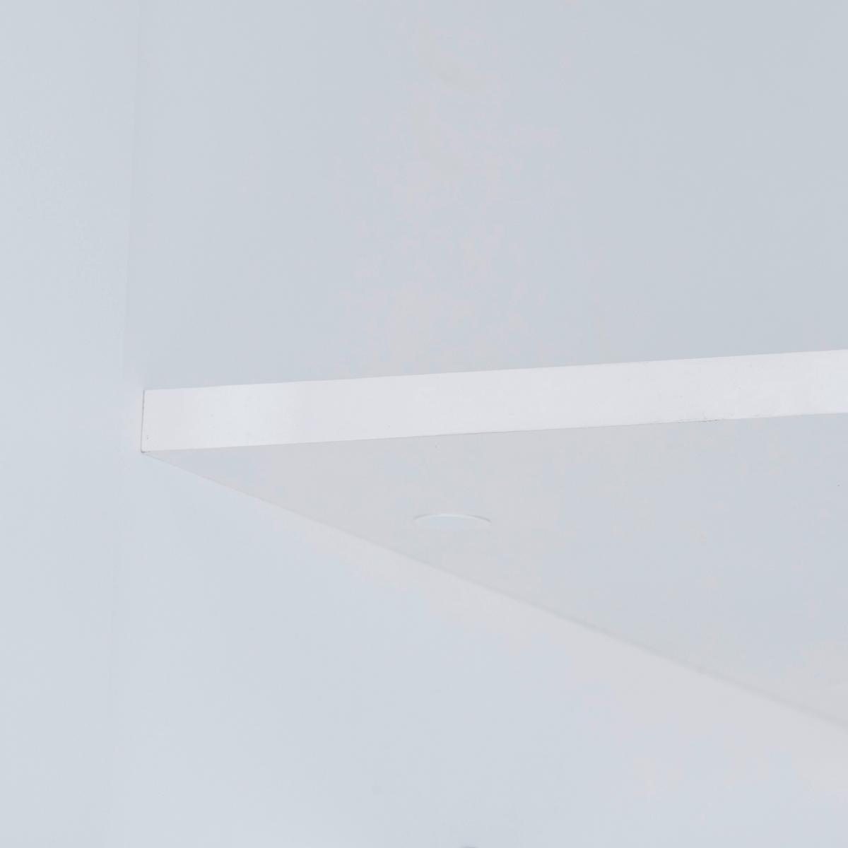 Drehtürenschrank 146,8cm Basit Weiß Dekor - Weiß, KONVENTIONELL, Holzwerkstoff (146,8/205,5/56,6cm)