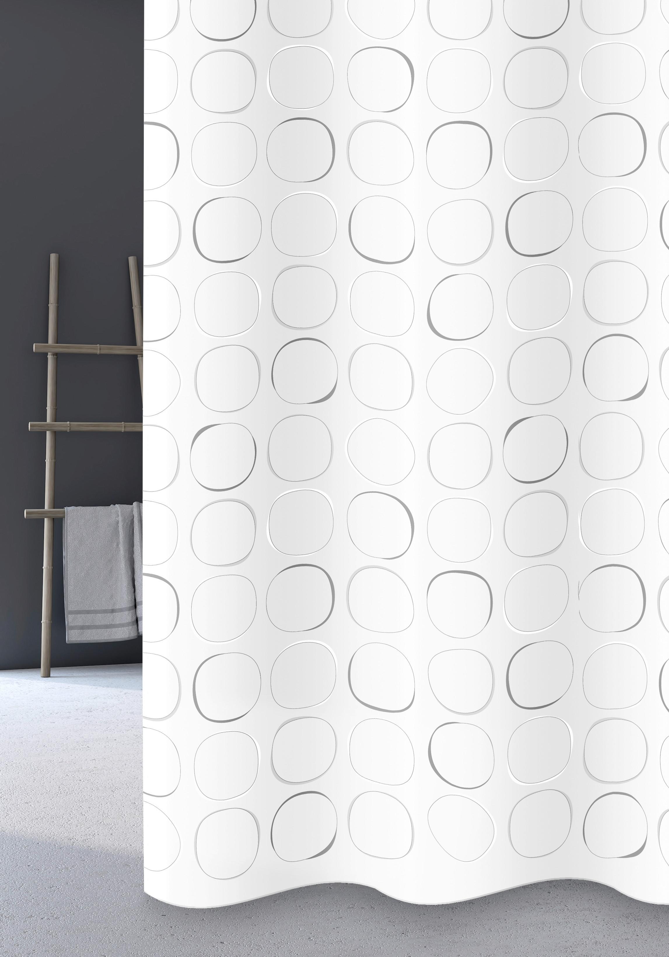 SPRCHOVÝ ZÁVĚS D1042-098409003 - šedá, Basics, plast (180/200cm) - Grund