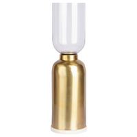 Kerzenhalter Shanti Goldfarben, D: 19 cm - Goldfarben, Trend, Glas/Stein (19/63,5/63.5cm) - Kayoom