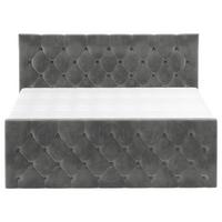 Boxspringbett Swing 19 Graphitfarben 140x200 Cm H2 - Beige/Schwarz, ROMANTIK / LANDHAUS, Textil (140/200cm) - James Wood