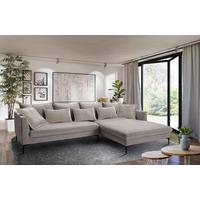 Ecksofa Piazza Taupe S: 321x187 Cm - Taupe/Beige, Design, Textil (321/187cm) - Livetastic