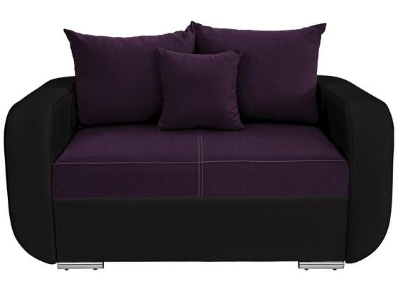 Zweisitzer-Sofa Faro B: 150cm - Chromfarben/Violett, MODERN, Holz/Textil (150/90/92cm) - Ombra Zweisitzer-Sofa Faro B: 150cm - Chromfarben/Violett, MODERN, Holz/Textil (150/90/92cm) - Ombra