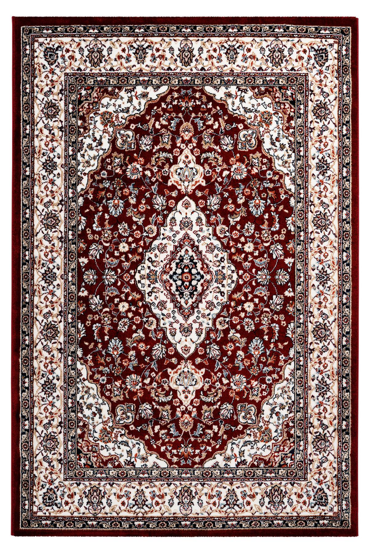 Flachwebteppich Rot Isfahan 40x60 cm Polyester - Rot, LIFESTYLE, Textil (40/60cm) - Obsession