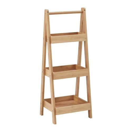 Regál BONNY přírodní barva - přírodní barvy, Moderní, přírodní materiály (30/78/25cm) - P & B