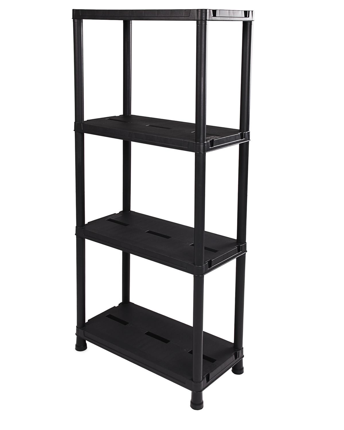 Regalsystem Anthrazit B: 60 cm 2 Stück - Anthrazit, Basics, Kunststoff (60/138/30cm)