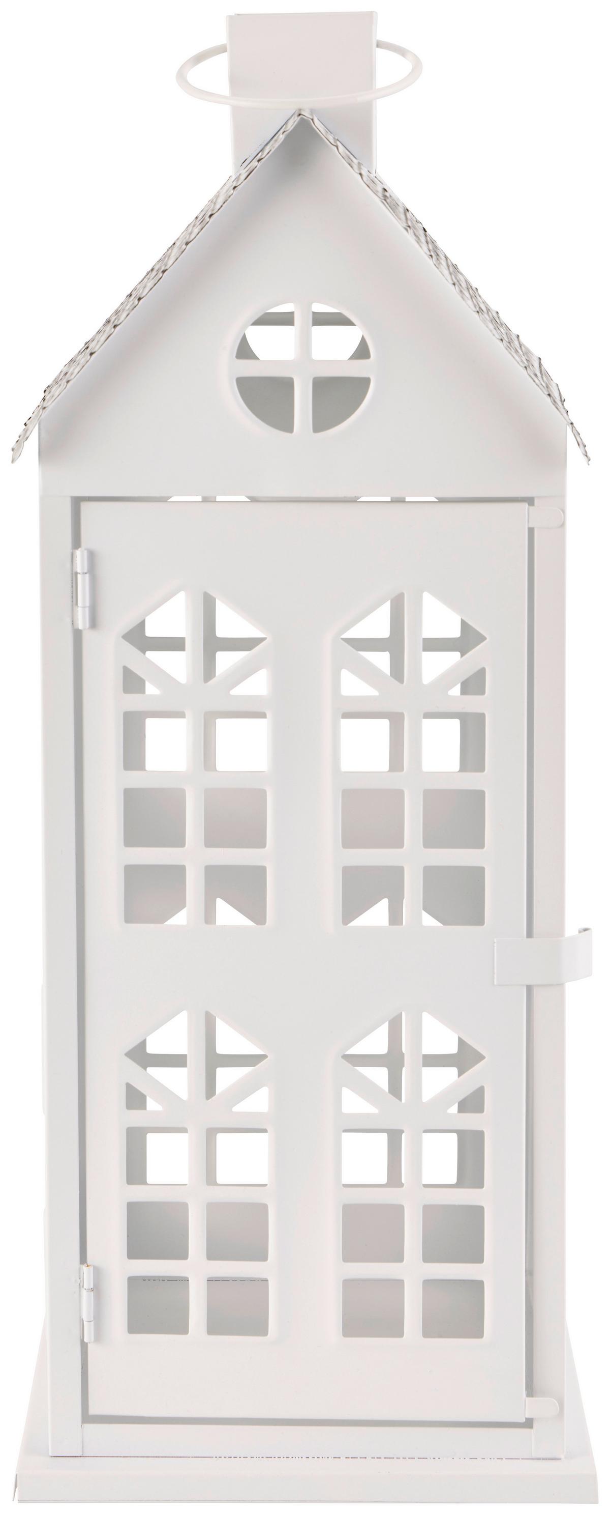 Lámpás Emilia - fehér, Konventionell, fém (18/18/48,5cm) - Luca Bessoni